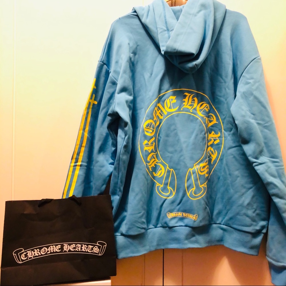 CHROME HEARTS Miami Exclusive Teal Hoodie